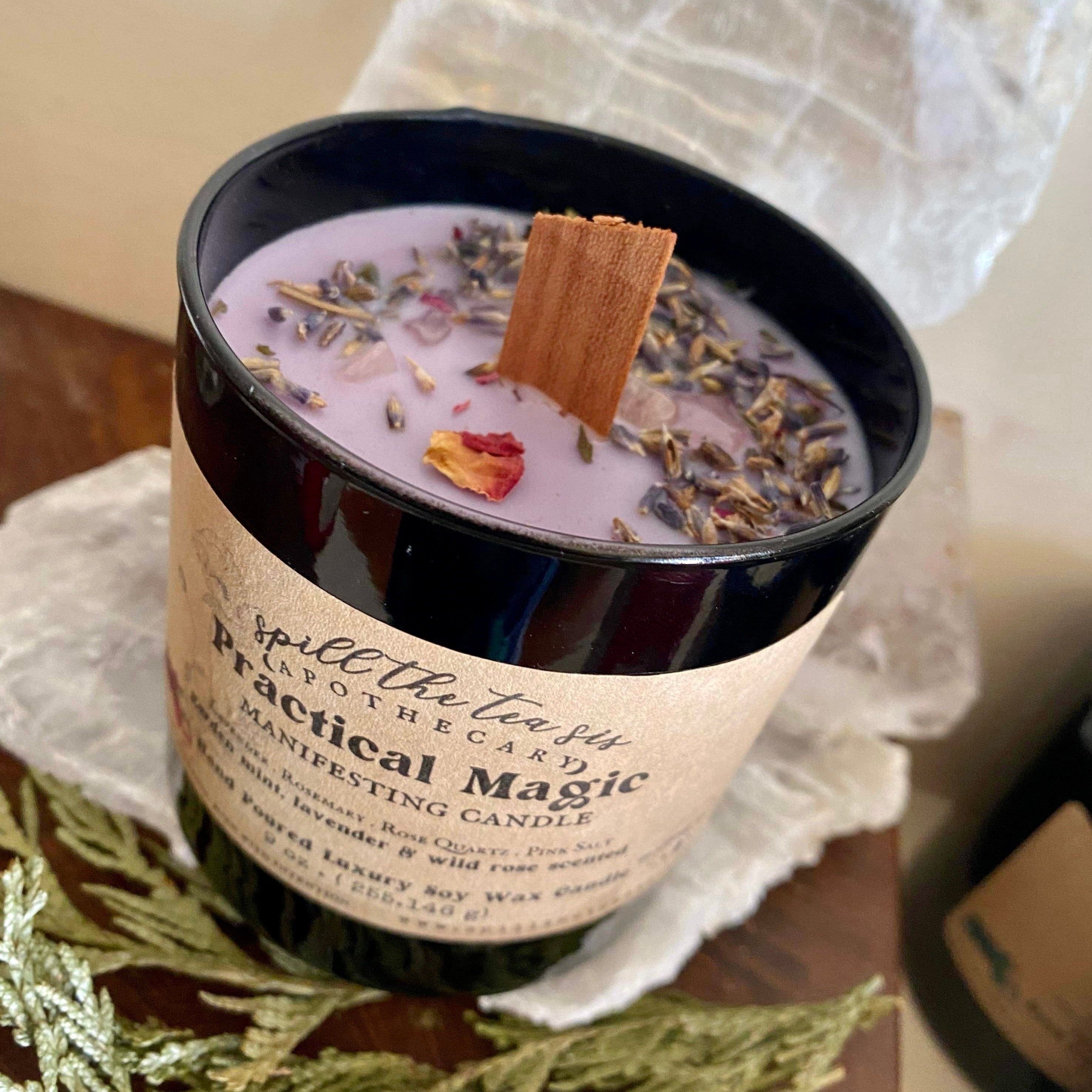 Practical Magic Intention Candle | Blessings, Luck & Sisterhood Soy Wax Candle